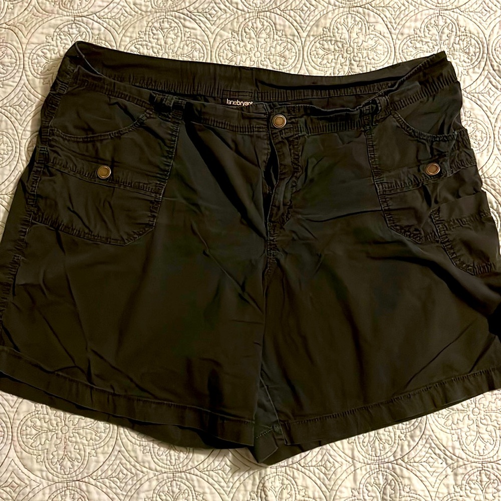 Black cargo shorts